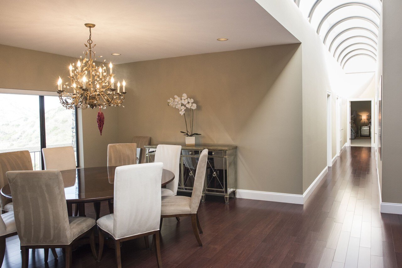 The dining room in the Foll house.